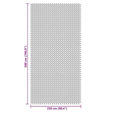 vidaXL Tapete de campismo 5x2,5 m verde