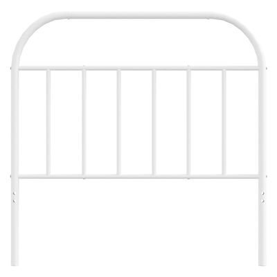 vidaXL Cabeceira de cama 107 cm metal branco