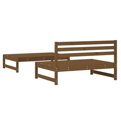 vidaXL 2 pcs conjunto lounge de jardim pinho maciço castanho-mel