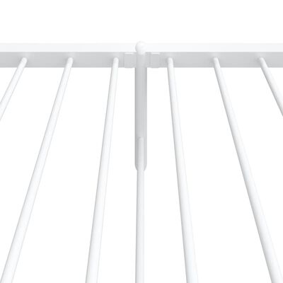 vidaXL Estrutura de cama com cabeceira e pés 100x190 cm metal branco