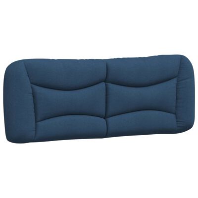 vidaXL Estrutura de cama sem colchão 180x200 cm tecido azul