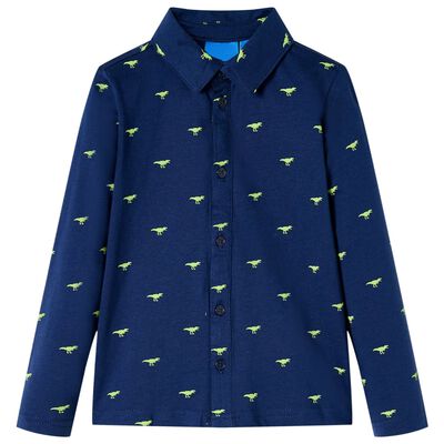 Camisa de criança azul-marinho 104