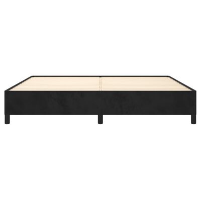 vidaXL Estrutura de cama 200x200 cm veludo preto