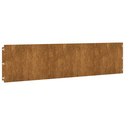 vidaXL Bordas de relvado 10 pcs 25x103 cm aço corten flexível