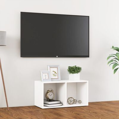 vidaXL Móvel de TV 72x35x36,5 cm derivados de madeira branco