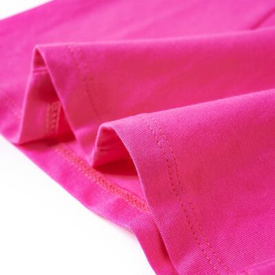T-shirt de manga comprida para criança rosa-escuro 116