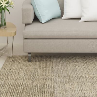 vidaXL Tapete de sisal p/ poste arranhador 66x350 cm cinza-acastanhado