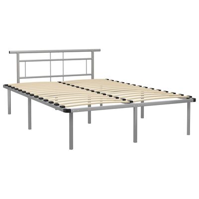 vidaXL Estrutura de cama metal 140x200 cm cinzento