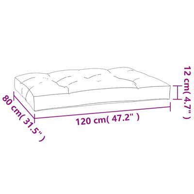 vidaXL Almofadões para móveis de paletes 5pcs tecido cinza-acastanhado