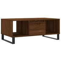 vidaXL Mesa de centro 90x50x36,5cm derivados madeira carvalho castanho