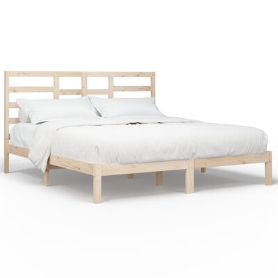 vidaXL Estrutura de cama super king 180x200 cm madeira maciça