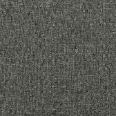 vidaXL Cama com molas/colchão 200x200 cm tecido cinzento-escuro