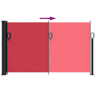 vidaXL Toldo lateral retrátil 120x600 cm vermelho