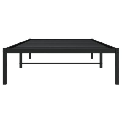 vidaXL Estrutura de cama 100x190 cm metal preto