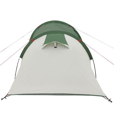 vidaXL Tenda de campismo p/ 4 pessoas 360x140x105 cm tafetá 185T verde