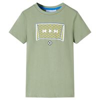 T-shirt infantil caqui-claro 92