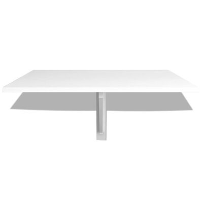 vidaXL Mesa de parede dobrável 100x60 cm branco