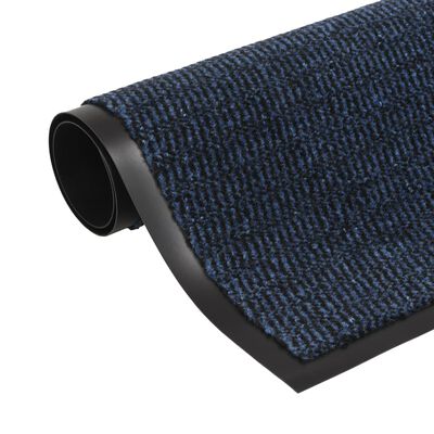 vidaXL Tapete controlo de pó retangular tufado 90x150 cm azul