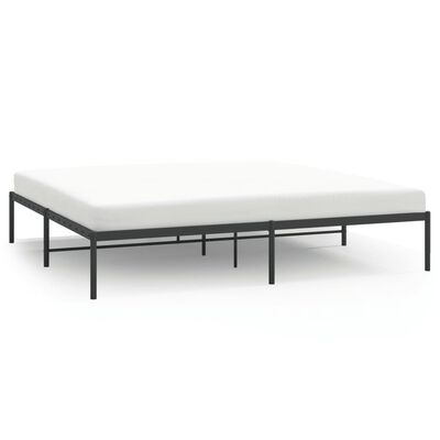 vidaXL Estrutura de cama 180x200 cm metal preto