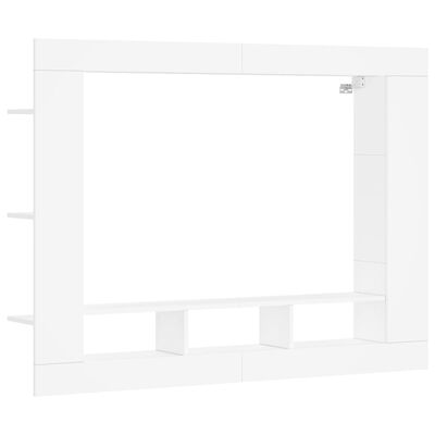 vidaXL Móvel de TV 152x22x113 cm derivados de madeira branco