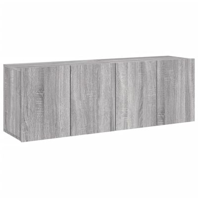 vidaXL Móveis de parede para TV 2 pcs 60x30x41 cm cinzento sonoma