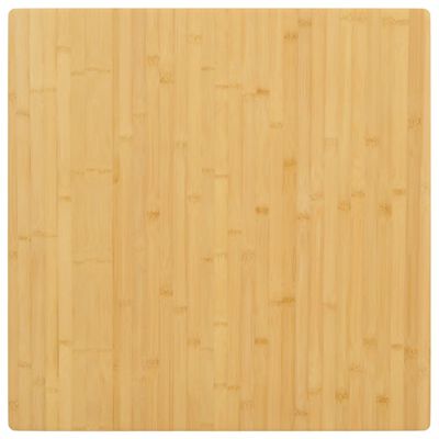 vidaXL Tampo de mesa 80x80x2,5 cm bambu