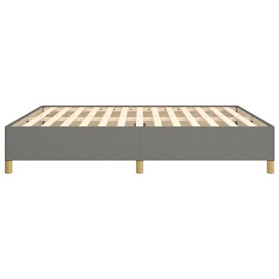 vidaXL Estrutura de cama 160x200 cm tecido cinzento-escuro