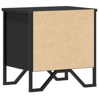 vidaXL Mesa de cabeceira 40x30x40 cm contraplacado preto