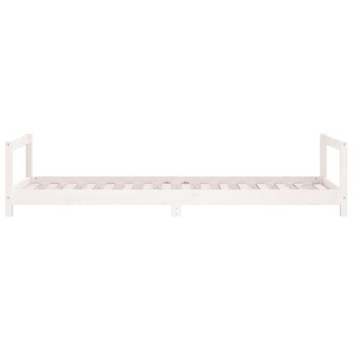 vidaXL Estrutura de cama infantil 80x200 cm pinho maciço branco