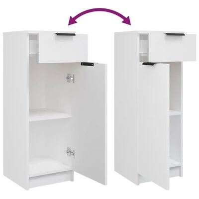 vidaXL 3 pcs conjunto móveis casa de banho madeira processada branco