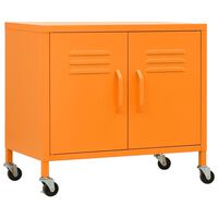 vidaXL Armário de arrumação aço 60x35x56 cm laranja