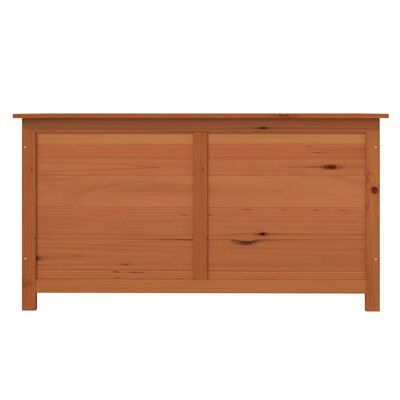 vidaXL Caixa p/ almofadões exterior 100x50x56 cm abeto maciço castanho