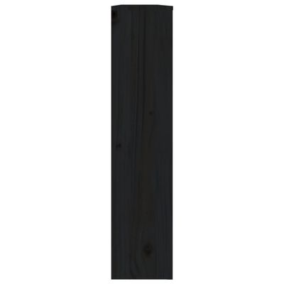 vidaXL Cobertura de radiador 153x19x84 cm pinho maciço preto