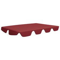 vidaXL Toldo suplente p/ baloiço de jardim vermelho tinto