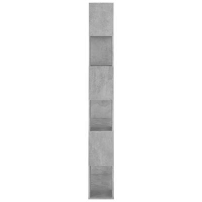 vidaXL Estante/divisória derivados de madeira cinzento cimento