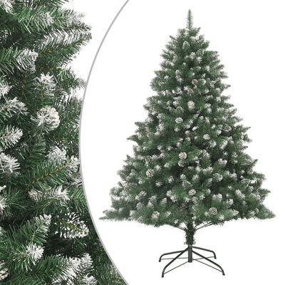 Árvore de Natal vidaXL artificial com pinhas e neve branca 210 cm - Árvores  de Natal - Compra na