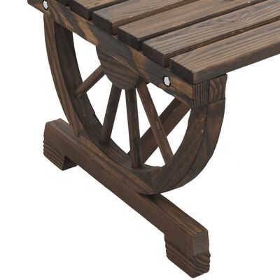 vidaXL Mesa de centro para jardim 90x50x40 cm madeira de abeto maciça