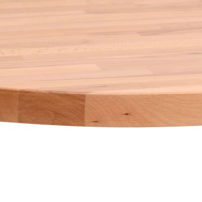 vidaXL Tampo de mesa redondo Ø90x1,5 cm madeira de faia maciça