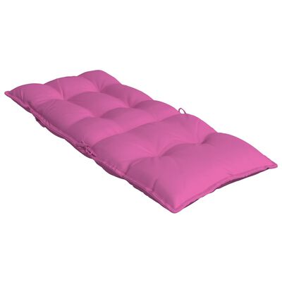 vidaXL Almofadões p/ cadeira encosto alto 6 pcs tecido oxford rosa