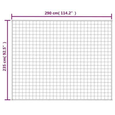 vidaXL Manta pesada 11 kg 235x290 cm tecido azul