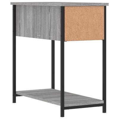 vidaXL Mesa de cabeceira 30x60x60 cm derivados madeira sonoma cinza