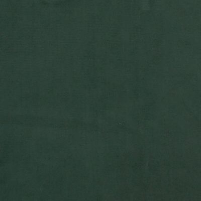 vidaXL Cama boxspring com colchão 120x200 cm veludo verde-escuro