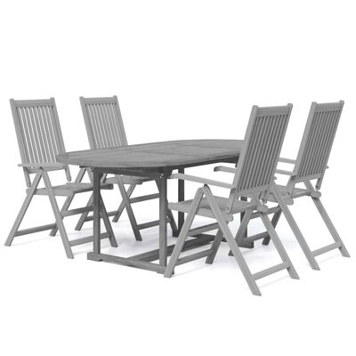 vidaXL 5 pcs conjunto de jantar jardim madeira acácia maciça