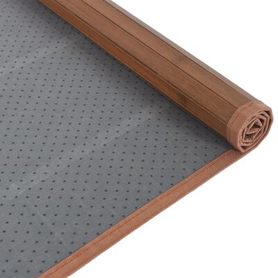 vidaXL Tapete retangular 80x100 cm bambu castanho