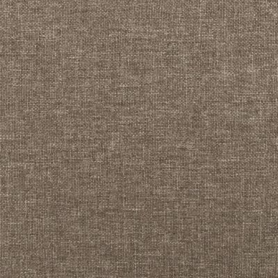 vidaXL Cabeceira cama abas tecido 183x16x118/128 cm cinza-acastanhado