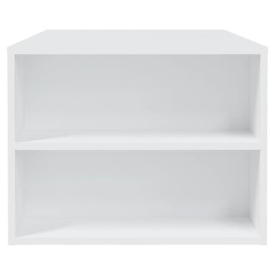 vidaXL Mesa de centro 102x55x42 cm derivados de madeira branco