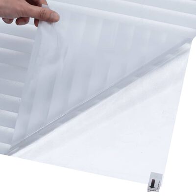 vidaXL Película para janela fosca 90x500 cm PVC padrão de estore