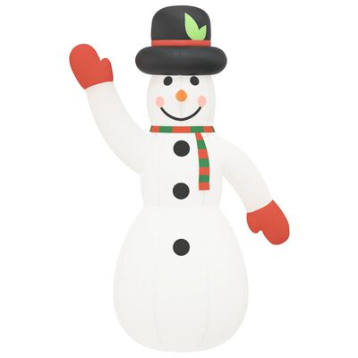 vidaXL Boneco de neve insuflável com luzes LED 620 cm