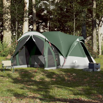 vidaXL Tenda familiar tipi para 8 pessoas impermeável verde