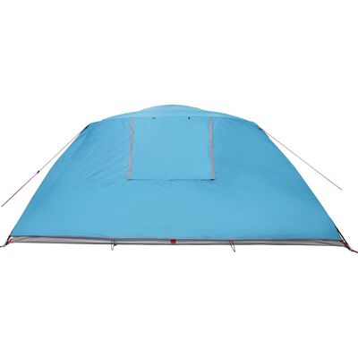 vidaXL Tenda familiar estilo cabana para 6 pessoas impermeável azul